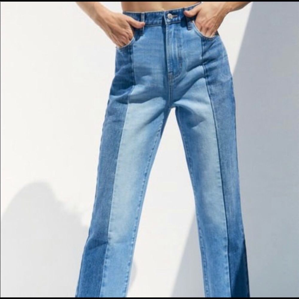 two toned pacsun straight leg jean